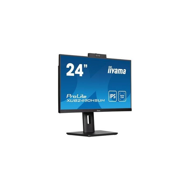 XUB2490HSUH-B1 iiyama 24" ETE IPS,1920x1080,Webcam 1080P Auto, 15cm Adj. Stand,4ms,250cd/m²,Speakers,HDMI,DP,FreeSync,USB 3x3.2