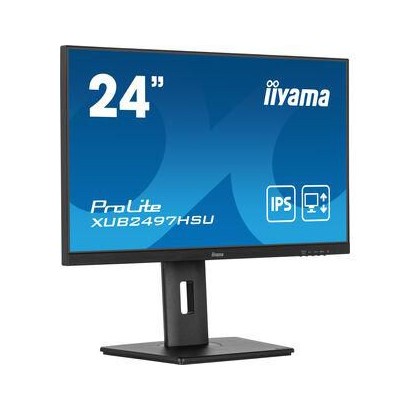 XUB2497HSU-B1 XUB2497HSU-B1 iiyama 24" IPS, 1920x1080@100Hz,15cm Height Adj. Stand,1ms,Adaptive Sync,250cd/m²,Speakers,HDMI,D...