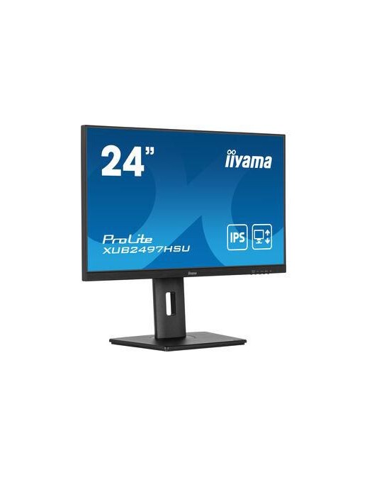 XUB2497HSU-B1 iiyama 24" IPS, 1920x1080@100Hz,15cm Height Adj. Stand,1ms,Adaptive Sync,250cd/m²,Speakers,HDMI,DP, USB 2x 2.0