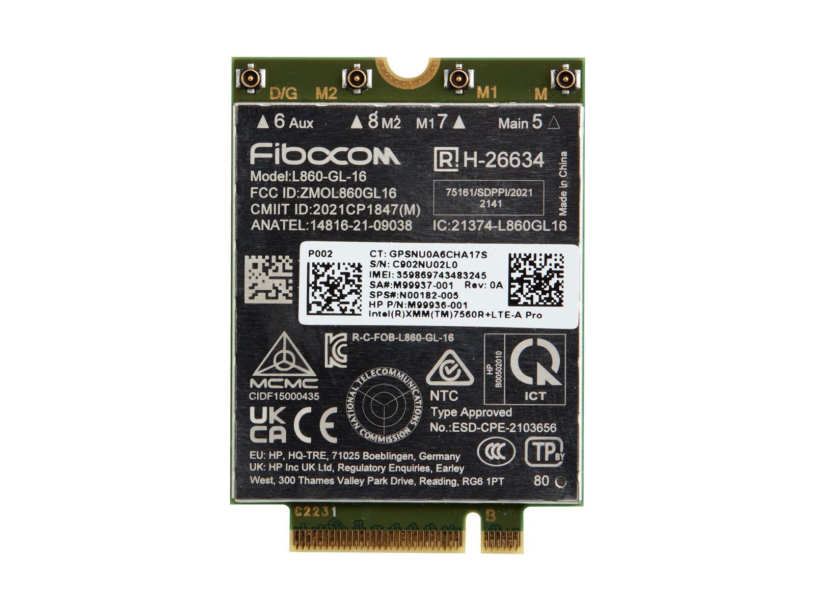 7P993AA 7P993AA HP Xmm 7560 R+ Lte-Advanced Pro Wwan 7P993AA 7P993AA HP Xmm 7560 R+ Lte-Advanced Pro Wwan