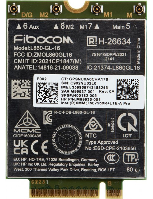 7P993AA 7P993AA HP Xmm 7560 R+ Lte-Advanced Pro Wwan