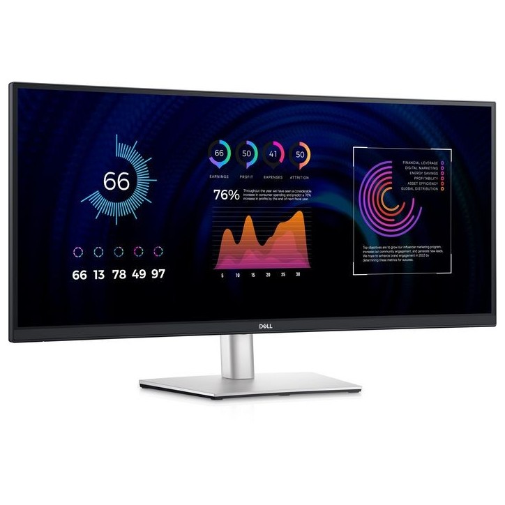 DELL-P3424WE Dell 34 Curved USB-C Hub Monitor P3424WE - 86.5cm (34)