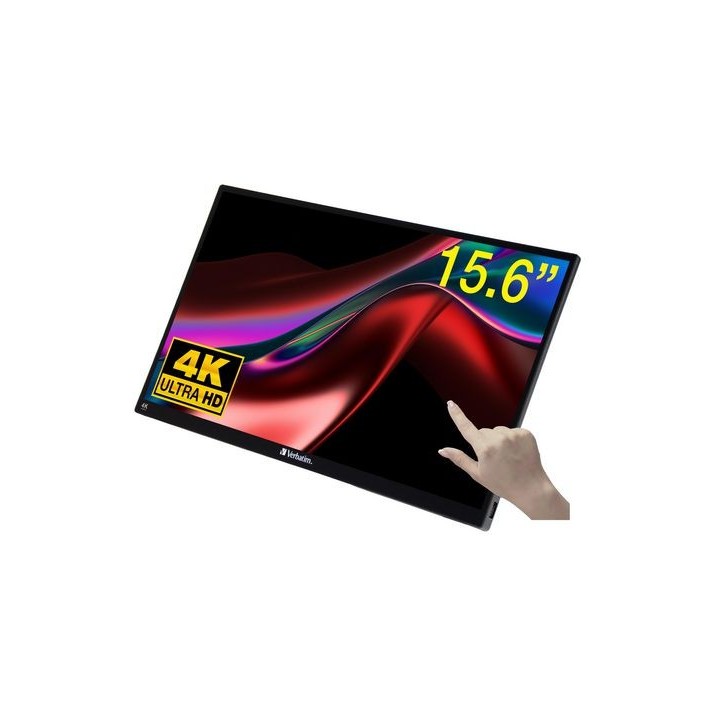 32238 Verbatim PMT-15 4K Portable Touchscreen Monitor 15.6" 4K Ultra HD Metal Housing 32238 Verbatim PMT-15 4K Portable Touchscreen Monitor 15.6" 4K Ultra HD Metal Housing