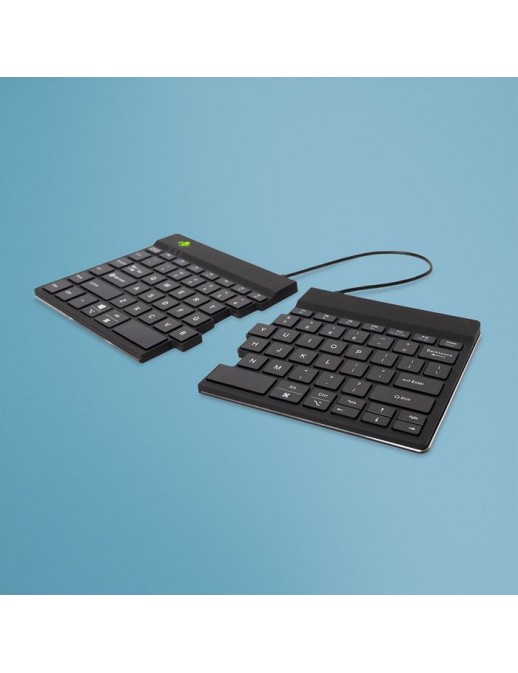 RGOSBUSWLBL R-Go Tools R-Go Split Break keyboard, QWERTY (US), bluetooth, black