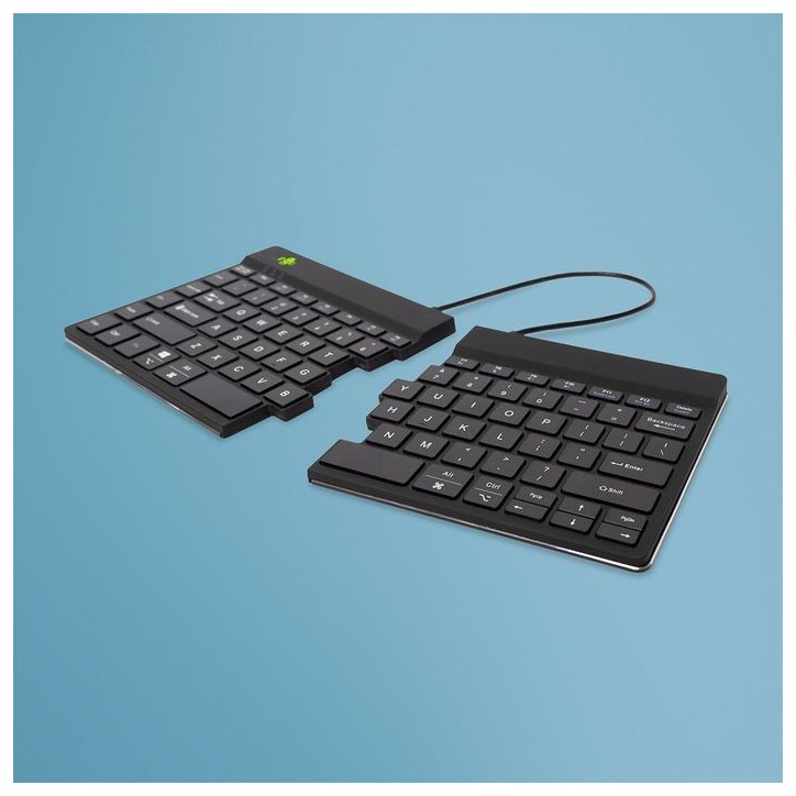 RGOSBUSWLBL R-Go Tools R-Go Split Break keyboard, QWERTY (US), bluetooth, black