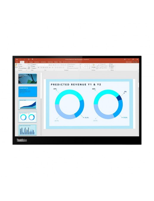 63AAUAT6WL 63AAUAT6WL Lenovo Thinkvision M14D 35.6 Cm (14") 2240 X 1400 Pixels 2.2K Led Black