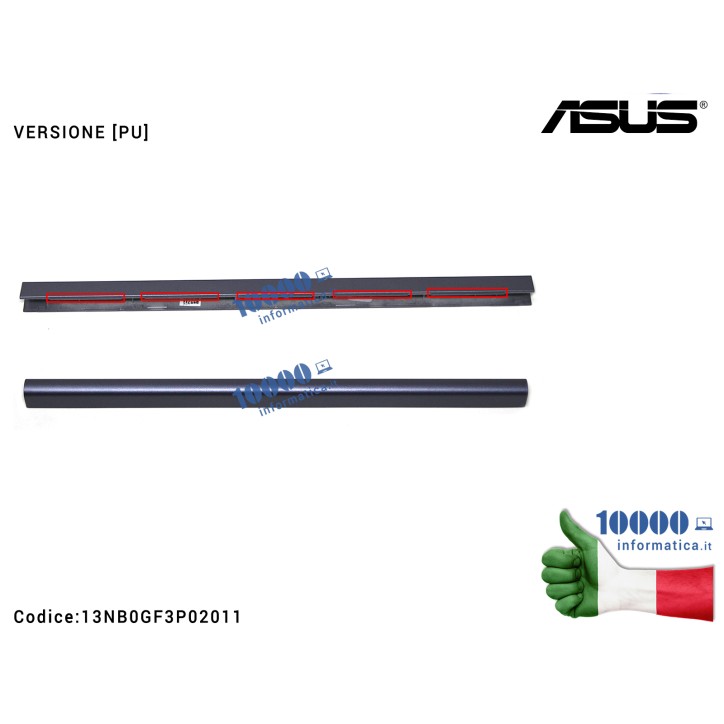 Copri Cerniere Coperchio ASUS VivoBook S14 S410 [PU] (STAR GREY) A411 F411 K410 P1410 S401 S410QA S410U S410UA S410UF S410UN S41