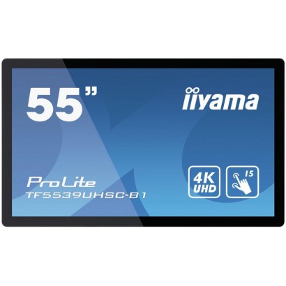 TF5539UHSC-B1AG TF5539UHSC-B1AG iiyama ProLite TF5539UHSC-B1AG touch screen monitor 139.7 cm (55") 3840 x 2160 pixels Multi-t...