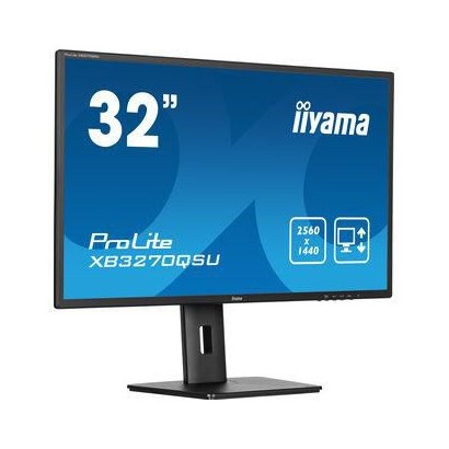 XB3270QSU-B1 XB3270QSU-B1 iiyama 32" IPS-panel, 2560x1440, 250cd/m², 3ms, Speakers, DisplayPort, 2xHDMI, USB 3x 3.2, 15cm Hei...