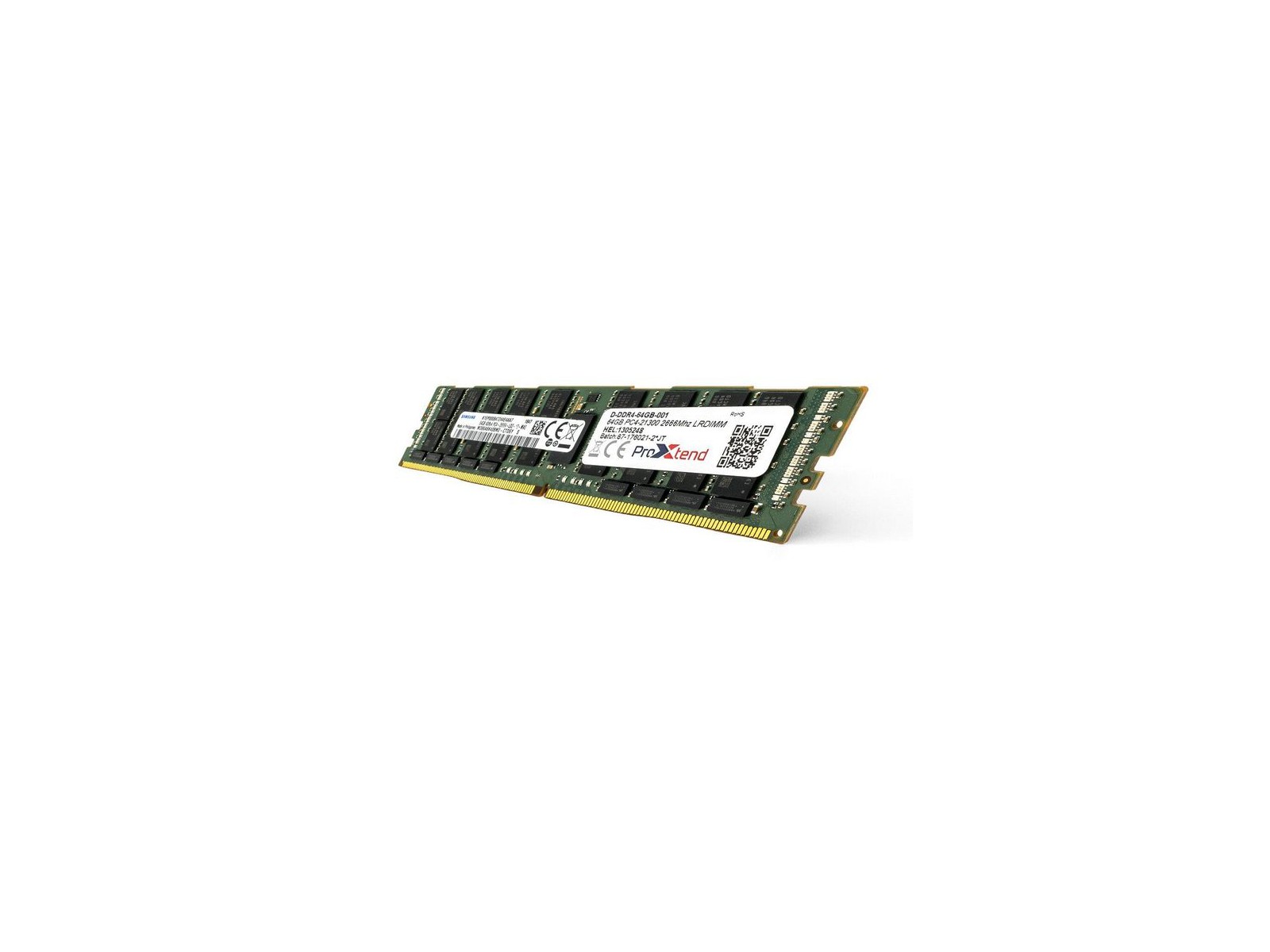 D-DDR4-64GB-001 D-DDR4-64GB-001 ProXtend 64GB DDR4 PC4-21300 2666MHz 827390 D-DDR4-64GB-001 D-DDR4-64GB-001 ProXtend 64GB DDR4 PC4-21300 2666MHz 827390