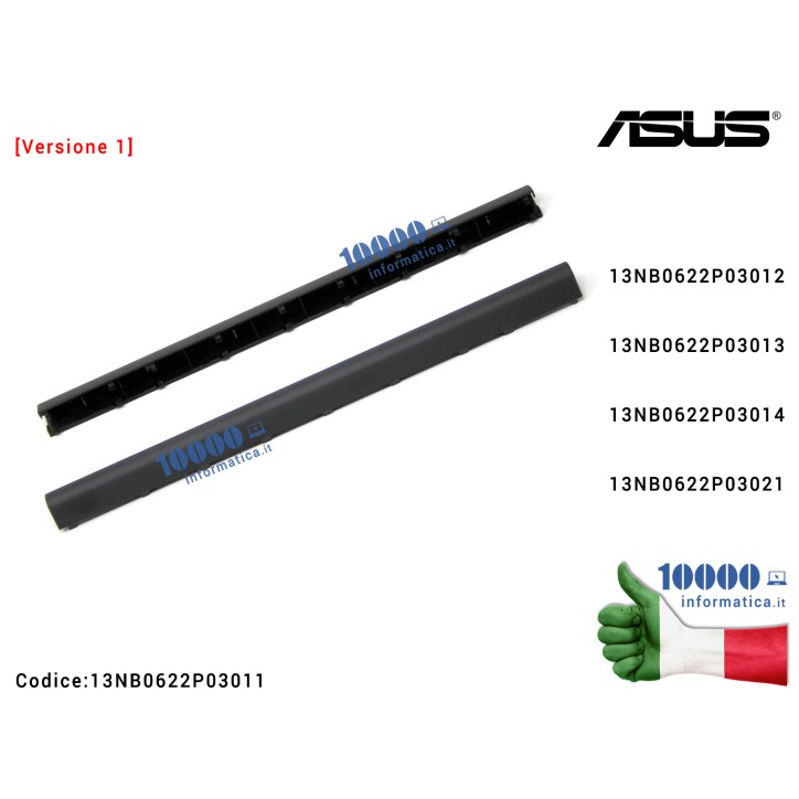 Copri Cerniere Coperchio ASUS [Versione 1] F555LA X555LD A555LD F555LD K555LN X554L X555UJ 13NB0622P0301 LCD HINGECAP 13N0-R7P01