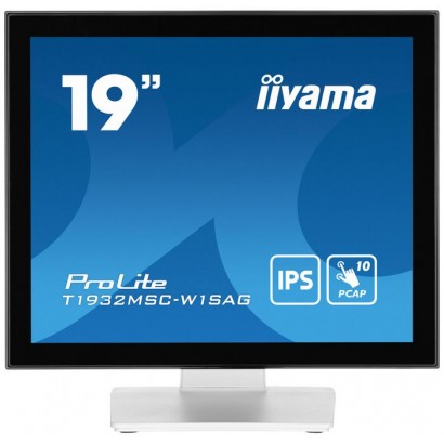T1932MSC-W1SAG T1932MSC-W1SAG iiyama 19" WHITE PCAP-10P Anti-Glare, Bezel Free,IPS,1280x1024,Speakers,VGA,DP,HDMI,215cd/m²,US...