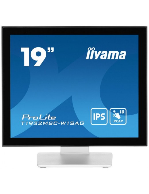 T1932MSC-W1SAG T1932MSC-W1SAG iiyama 19" WHITE PCAP-10P Anti-Glare, Bezel Free,IPS,1280x1024,Speakers,VGA,DP,HDMI,215cd/m²,US...