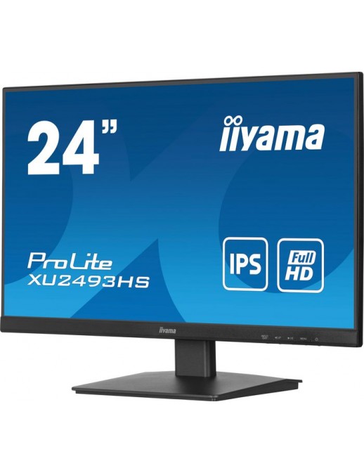 XU2493HS-B6 XU2493HS-B6 iiyama 24" ETE IPS-panel, 1920x1080@100Hz, 4ms, 250cd/m², Speakers, HDMI, DisplayPort (23,8" VIS)