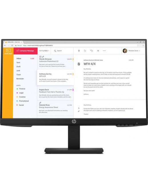7VH44AT 7VH44AT HP P24h G4 LED display 60.5 cm (23.8") 1920 x 1080 pixels Full HD IPS