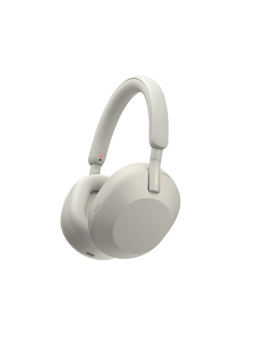 WH1000XM5S.CE7 Sony Wh-1000Xm5 Headphones Wired & Wireless Head-Band Calls/Music Bluetooth Silver, White 1037824