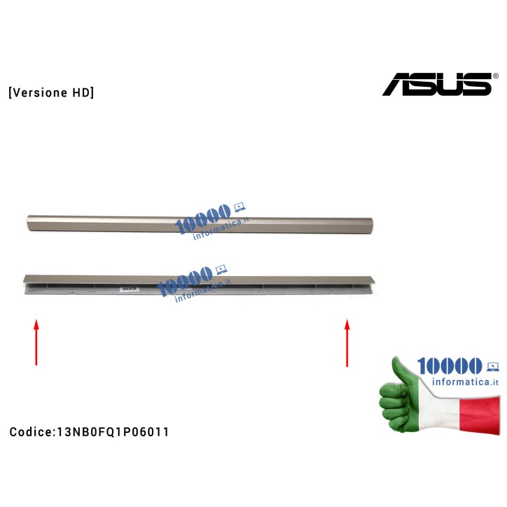 Copri Cerniere Coperchio [Versione HD] ASUS VivoBook X510 S510 (ICICLE GOLD) S510U S510UA S510UN S501UR X510U X510UA X510UN X510UR F510U F510UA K510U K510UA R520U S501U S501UA LCD HINGECAP