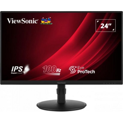 VG2408A-MHD ViewSonic 24" 16:9 1920 x 1080 FHD SuperClear® IPS LED Monitor with VGA, HDMI,...