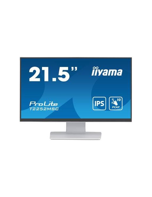 T2252MSC-W2 iiyama Prolite T2252MSC 21,5" WHITE PCAP, 10P Touch, 1920x1080, IPS-slim panel, HDMI, DP, 250cd/m², USB 2x 3.0