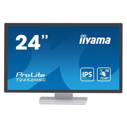 T2452MSC-W1 iiyama Prolite T2452MSC 24" WHITE PCAP, 10P, 1920x1080,IPS-panel,Flat Bezel Free...