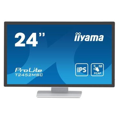T2452MSC-W1 T2452MSC-W1 iiyama Prolite T2452MSC 24" WHITE PCAP, 10P, 1920x1080,IPS-panel,Flat Bezel Free Glass Front,HDMI,DP,...