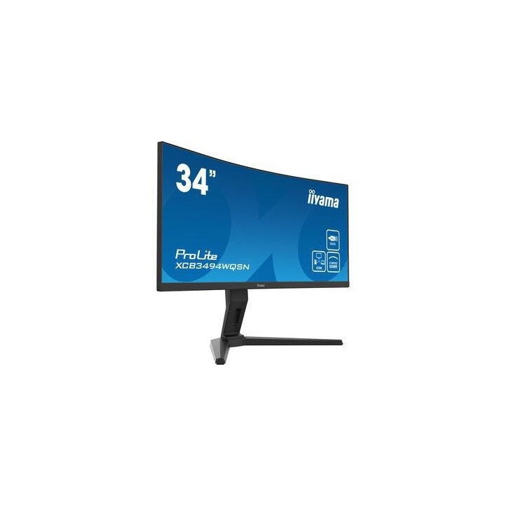 XCB3494WQSN-B5 iiyama 34", curved, 1500R, VA, matte finish, 0.4 ms, 3440 x 1440 px, 120Hz, USB-C, HDMI, DP, 2x2W, 809.5x425(555)