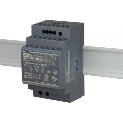 DIS-H60-24 DIS-H60-24 D-Link 60W, 24VDC, Ultra Slim DIN Rail PSU