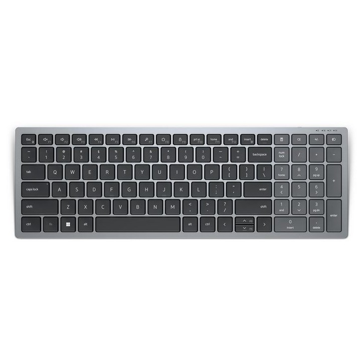 KB740-GY-R-NOR Dell Kb740 Keyboard Rf Wireless + Bluetooth Qwerty Nordic Grey, Black