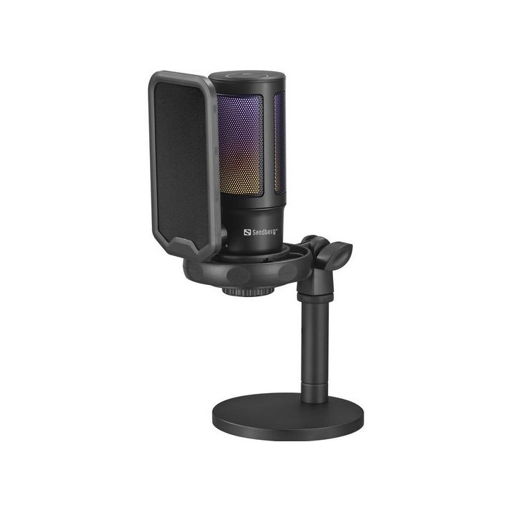 126-39 Sandberg Streamer USB Microphone RGB