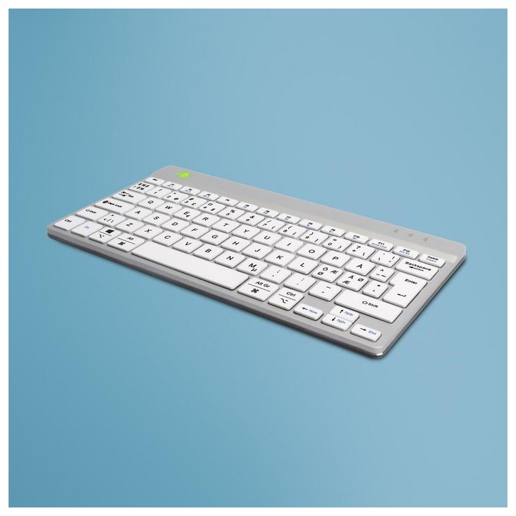 RGOCONDWLWH R-Go Tools Compact Break ergonomic keyboard, QWERTY (ND), bluetooth, white RGOCONDWLWH R-Go Tools Compact Break ergonomic keyboard, QWERTY (ND), bluetooth, white