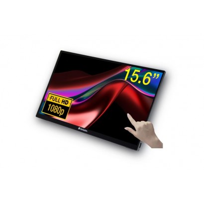 49592 49592 Verbatim PMT-15 Portable Touchscreen Monitor 15.6" Full HD 1080p Metal Housing