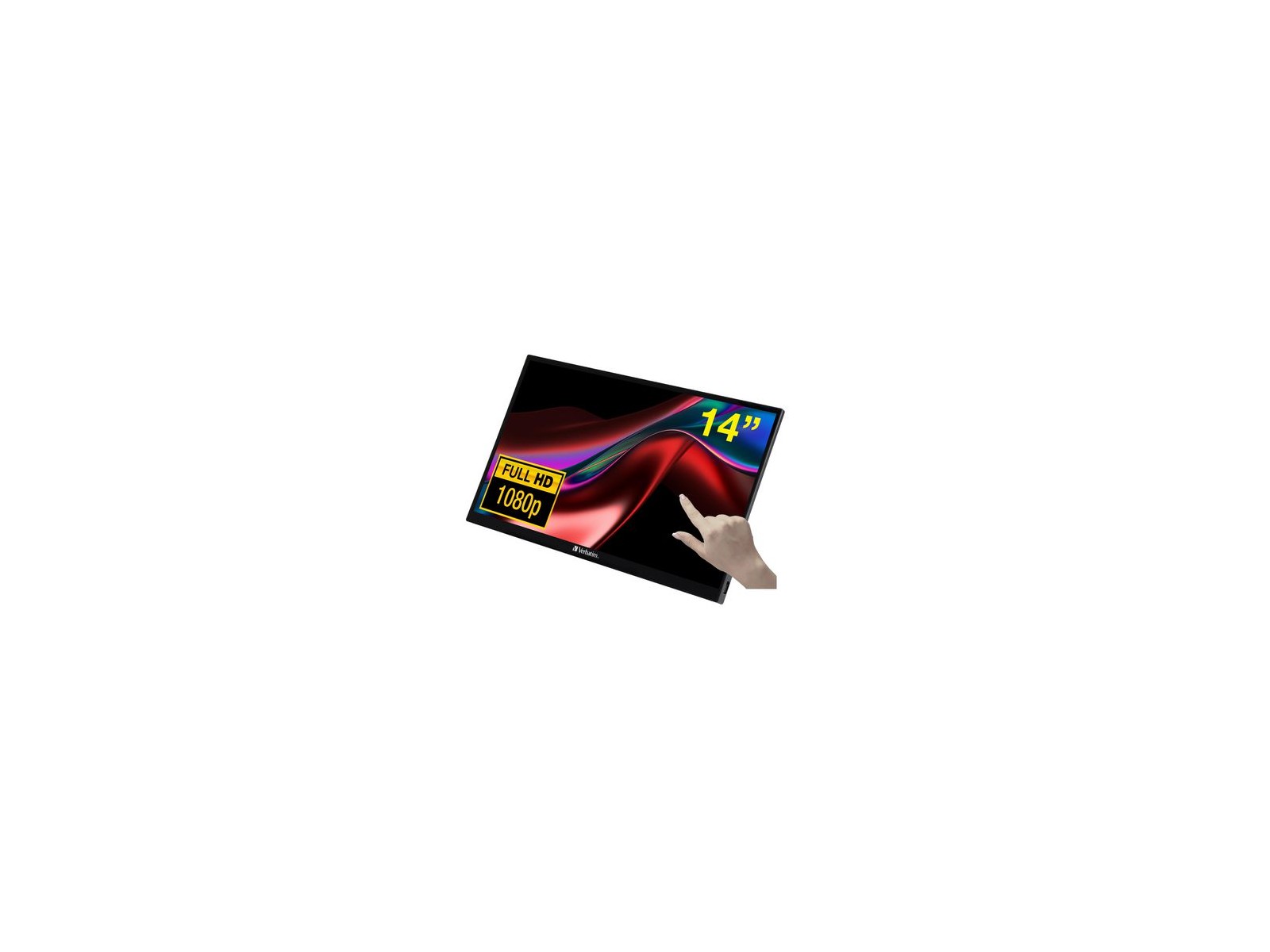 49591 49591 Verbatim PMT-14 Portable Touchscreen Monitor 14" Full HD 1080p Metal Housing 49591 49591 Verbatim PMT-14 Portable Touchscreen Monitor 14" Full HD 1080p Metal Housing