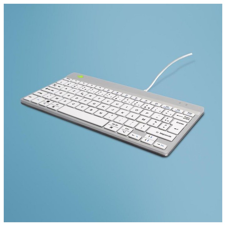 RGOCOFRWDWH Compact Break ergonomic keyboard AZERTY (FR), wired,