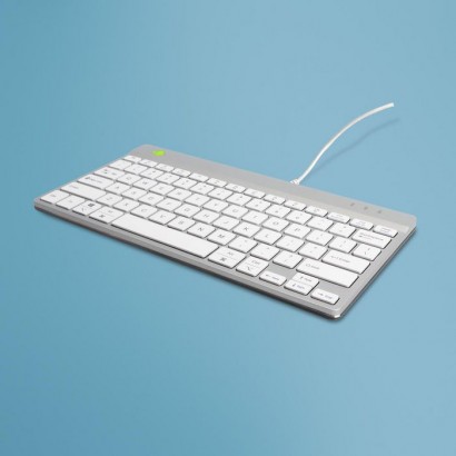 RGOCOUSWDWH R-Go Tools Compact Break ergonomic keyboard QWERTY (US), wired, white