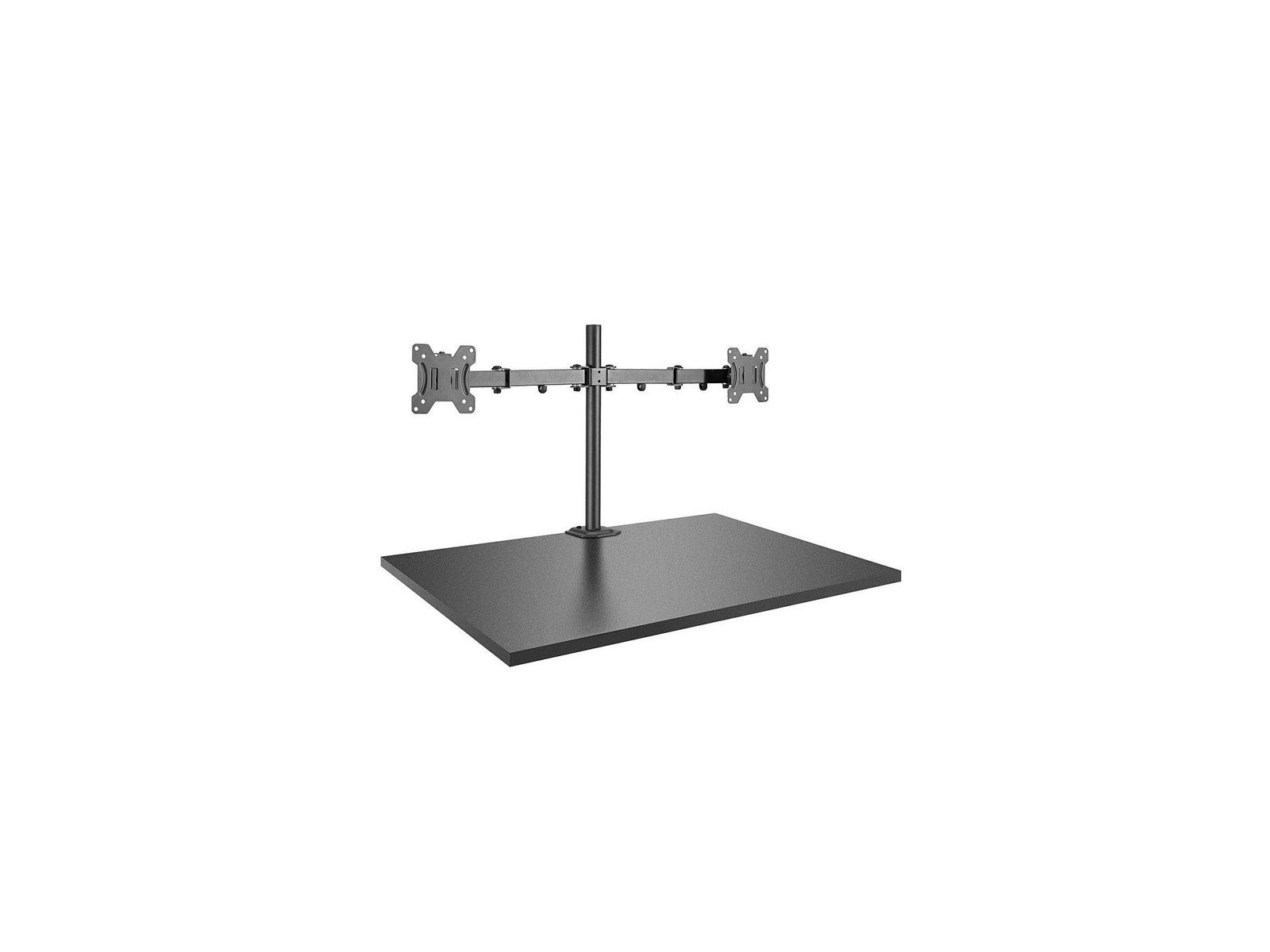 40658 40658 Lindy Dual Display Bracket W/ Pole & Desk Clamp 874567 40658 40658 Lindy Dual Display Bracket W/ Pole & Desk Clamp 874567