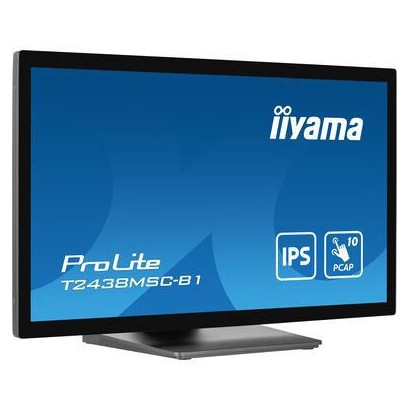 T2438MSC-B1 T2438MSC-B1 iiyama 23,8" PCAP Bezel Free,1920x1080,IPS,DP, HDMI,525cd/m²,Palm Rejection,USB Touch, USB-HUB 2x 3.0...