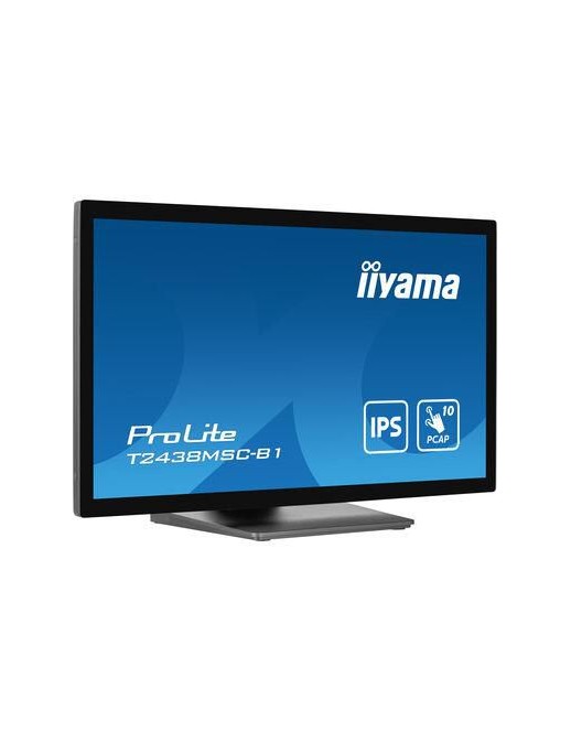 T2438MSC-B1 iiyama 23,8" PCAP Bezel Free,1920x1080,IPS,DP, HDMI,525cd/m²,Palm Rejection,USB Touch, USB-HUB 2x 3.0, Speakers