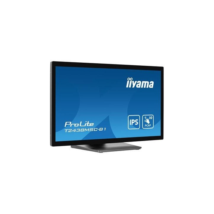 T2438MSC-B1 iiyama 23,8" PCAP Bezel Free,1920x1080,IPS,DP, HDMI,525cd/m²,Palm Rejection,USB Touch, USB-HUB 2x 3.0, Speakers