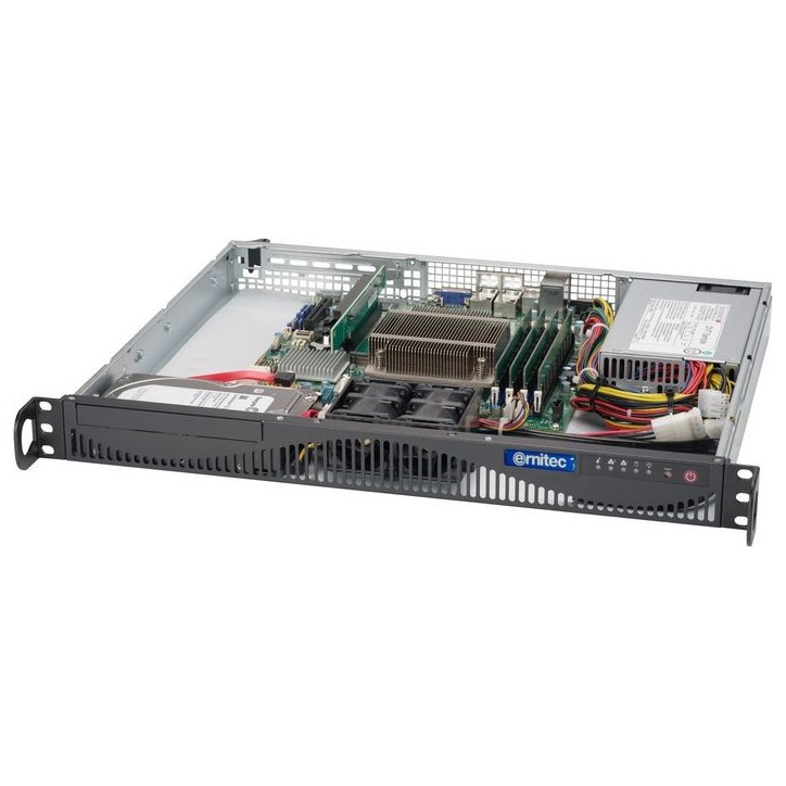 SERVER-BX-I5-16-R2F Ernitec i5-12400, 16GB, 500GB NVMe, 2x 2.5GbE, IPMI, 1x 350W, Windows 11 Pro