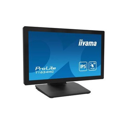 T1634MC-B1S T1634MC-B1S iiyama 15,6" PCAP Bezel Free Front,10P Touch,1920x1080,VGA,DP,HDMI, 405cd/m²,USB,External PSU,Multito...