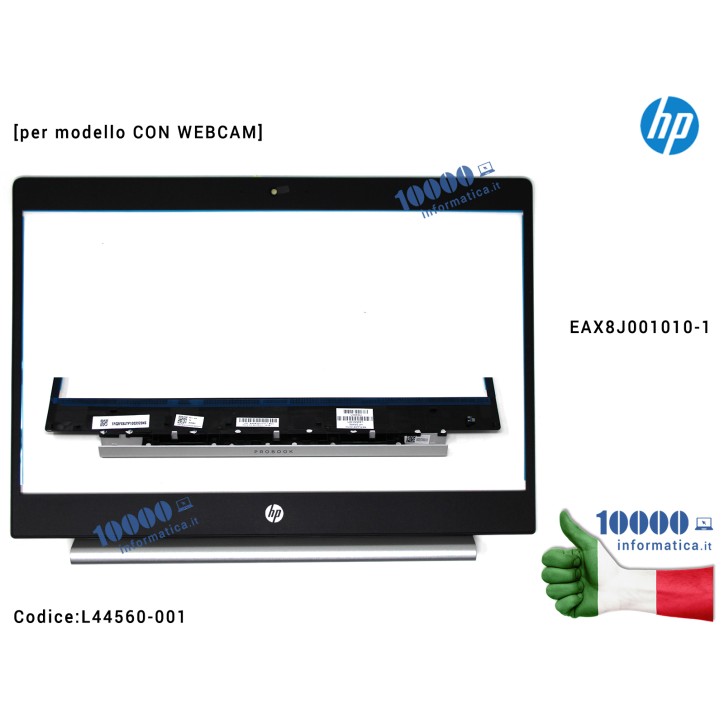 Cornice Display Bezel LCD HP ProBook 440 G6 [per modello CON WEBCAM] EAX8J001010-1