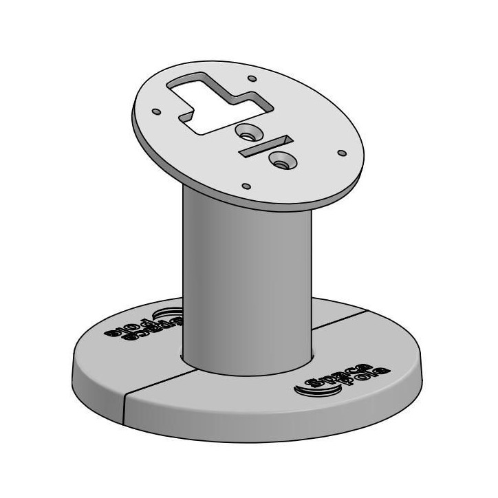 VISI001-02 Ergonomic Solutions Wall mount for A-Frame 40 x 40 -BLACK-