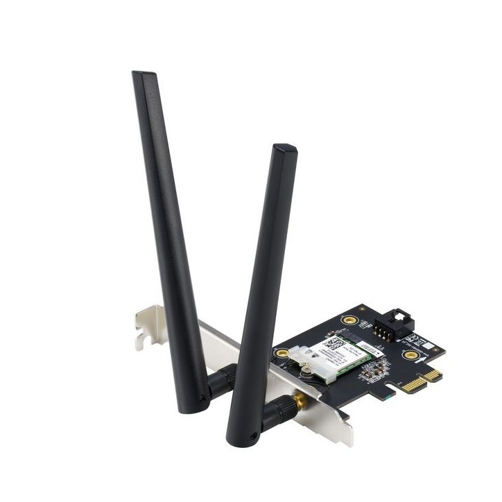 90IG07A0-MO0B00 Asus AX1800 Dual Band PCI-E WiFi 6 (802.11ax). Bluetooth 5.2, WPA3 network security, OFDMA and MU-MIMO Y