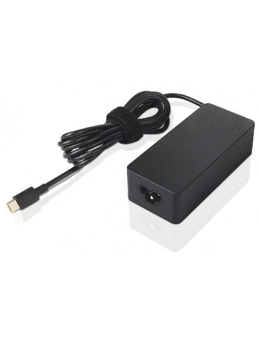 5A10W86294 Lenovo 65W USB-C AC adapter, 20V output, designed for Lenovo laptops, portable design. FRU5A10W86294