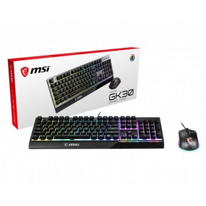 S11-04DE601-CLA MSI Vigor Gk30 Combo Rgb Memchanical Gaming Keyboard + Clutch Gm11 Gaming Mouse...