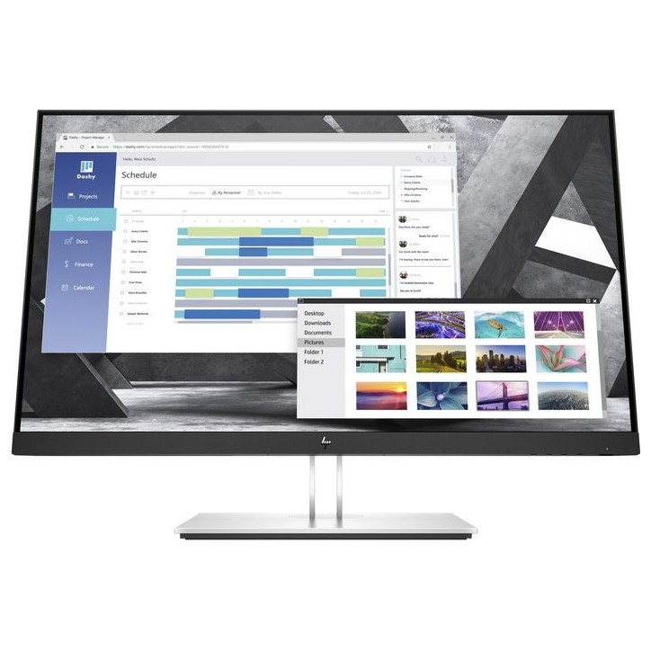 9VG82AT HP 68.6 cm (27"), QHD (2560 x 1440), 0.233 mm, 250 nits, 1000:1, 5ms, VGA, USB, DisplayPort, HDMI, 7 kg