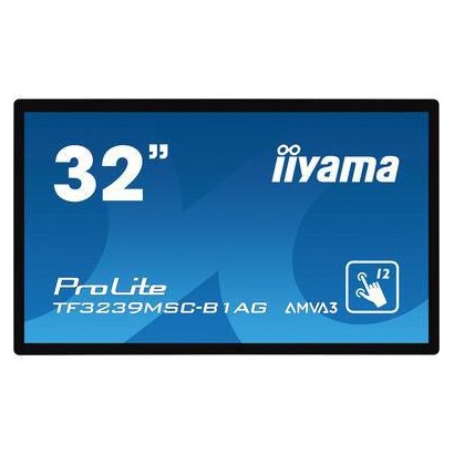 TF3239MSC-B1AG TF3239MSC-B1AG iiyama 32" AMVA3 LED, PCAP 12pt, Open Frame, 1920 x 1080, 500 cd/m², 8ms, HDMI, VGA, DisplayPor...