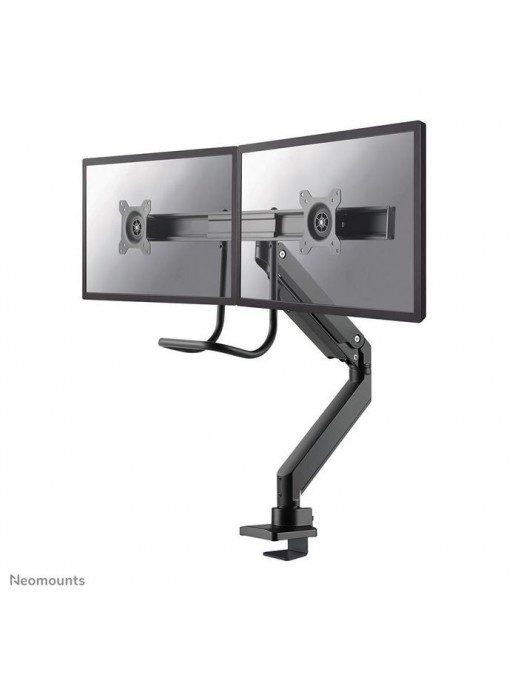 NM-D775DXBLACK Neomounts Select Neomounts By Select Nm-D775Dxblack Full Motion Dual Desk Mount (Clamp & Grommet) With Crossbar A