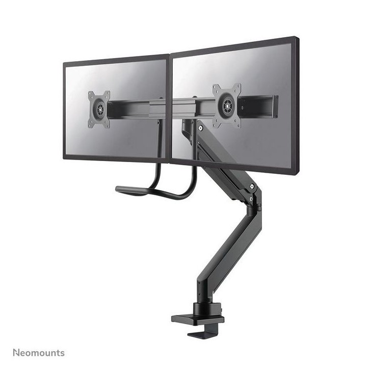 NM-D775DXBLACK Neomounts Select Neomounts By Select Nm-D775Dxblack Full Motion Dual Desk Mount (Clamp & Grommet) With Crossbar A