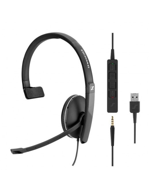 508316 EPOS Monaural, 115 dB SPL, 3.5 mm, detachable USB cable, noise-cancelling microphone